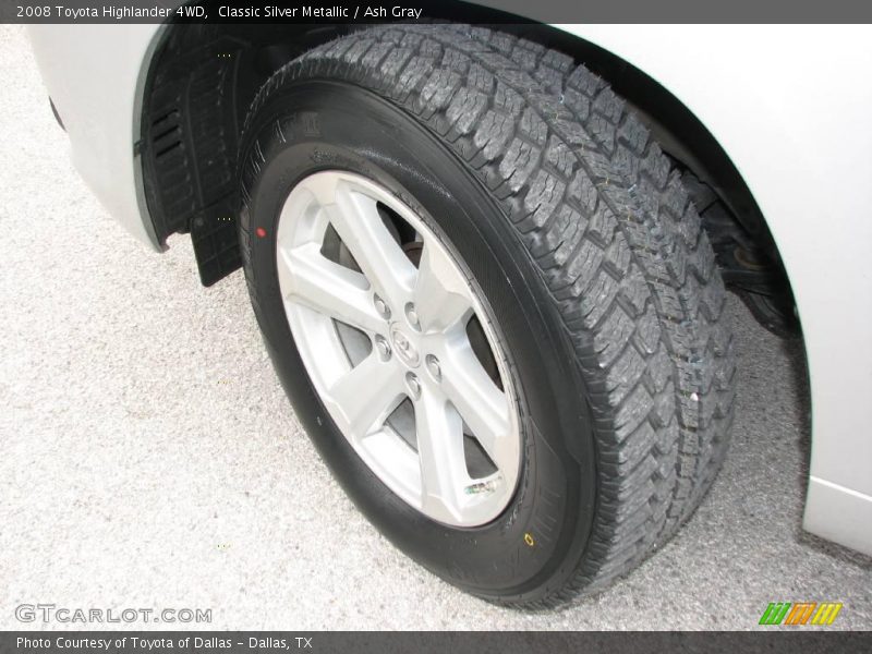 Classic Silver Metallic / Ash Gray 2008 Toyota Highlander 4WD