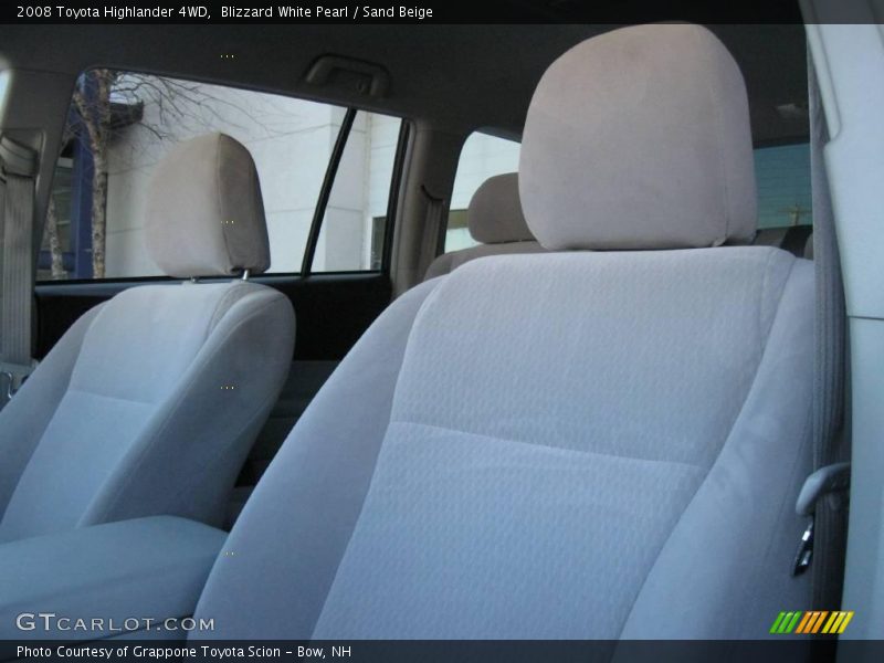 Blizzard White Pearl / Sand Beige 2008 Toyota Highlander 4WD