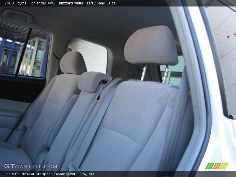 Blizzard White Pearl / Sand Beige 2008 Toyota Highlander 4WD