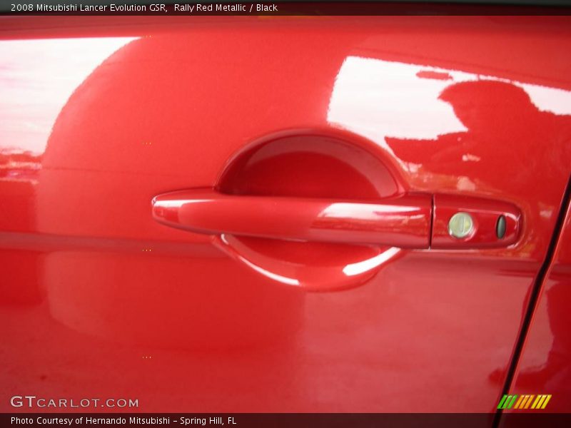 Rally Red Metallic / Black 2008 Mitsubishi Lancer Evolution GSR