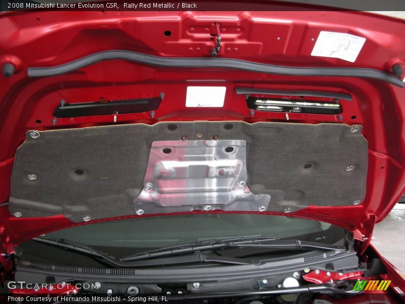Rally Red Metallic / Black 2008 Mitsubishi Lancer Evolution GSR