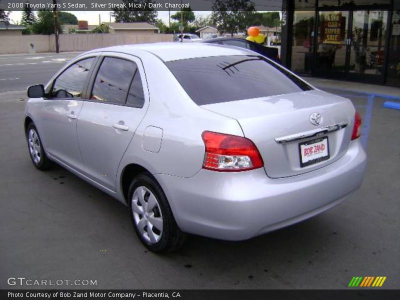 Silver Streak Mica / Dark Charcoal 2008 Toyota Yaris S Sedan