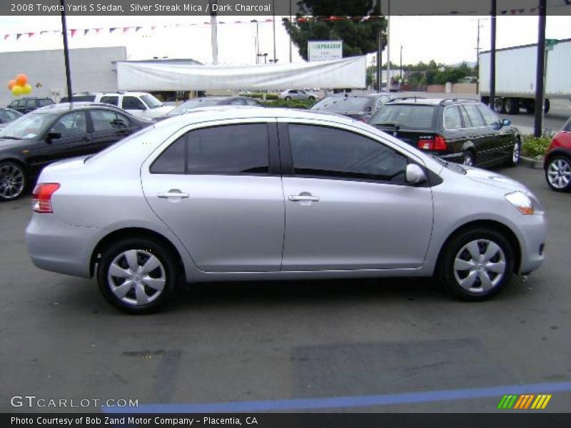 Silver Streak Mica / Dark Charcoal 2008 Toyota Yaris S Sedan