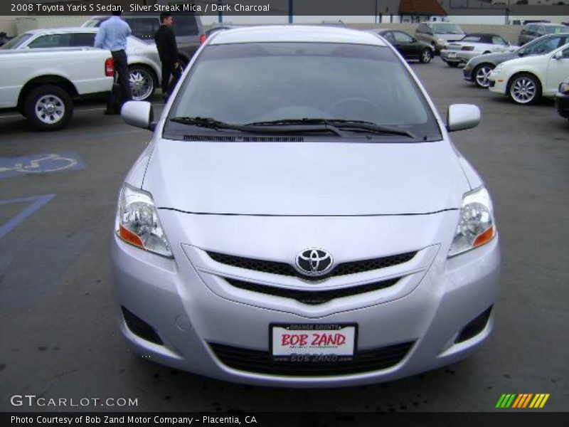 Silver Streak Mica / Dark Charcoal 2008 Toyota Yaris S Sedan