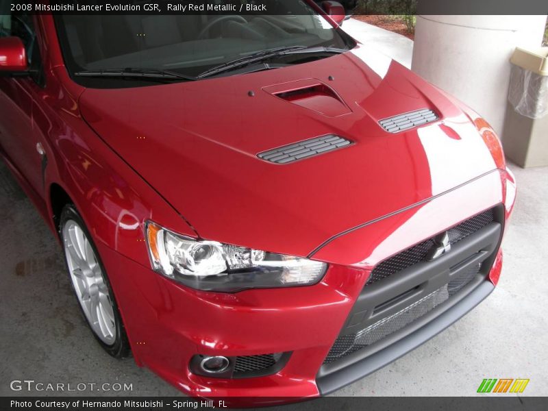 Rally Red Metallic / Black 2008 Mitsubishi Lancer Evolution GSR