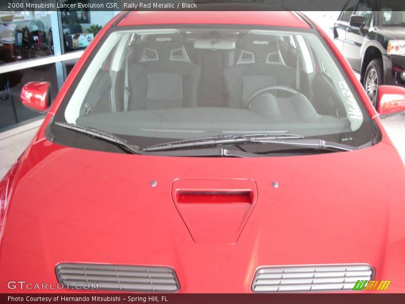 Rally Red Metallic / Black 2008 Mitsubishi Lancer Evolution GSR