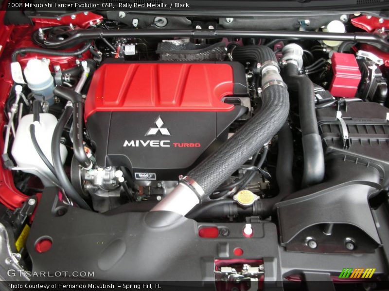 Rally Red Metallic / Black 2008 Mitsubishi Lancer Evolution GSR
