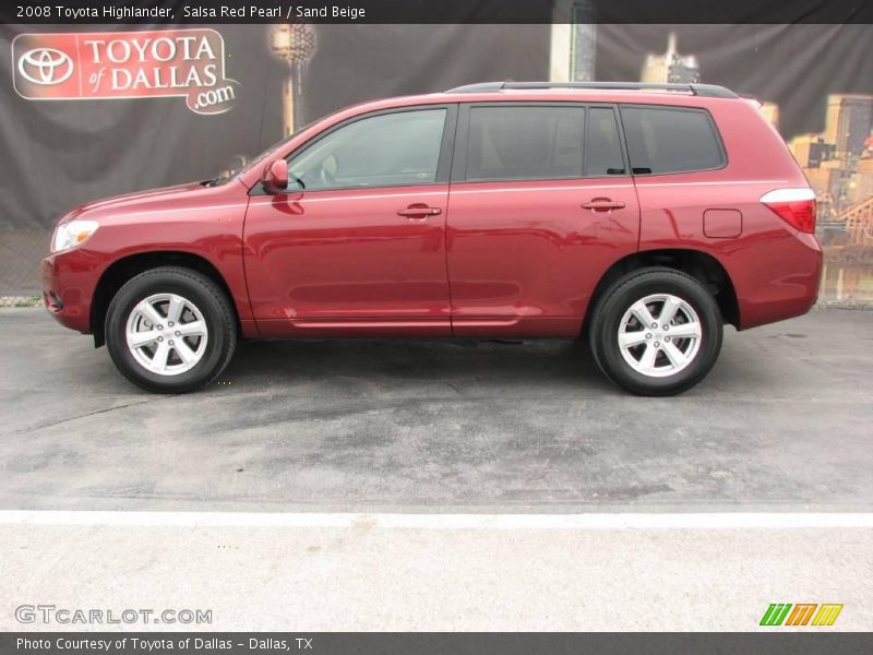 Salsa Red Pearl / Sand Beige 2008 Toyota Highlander