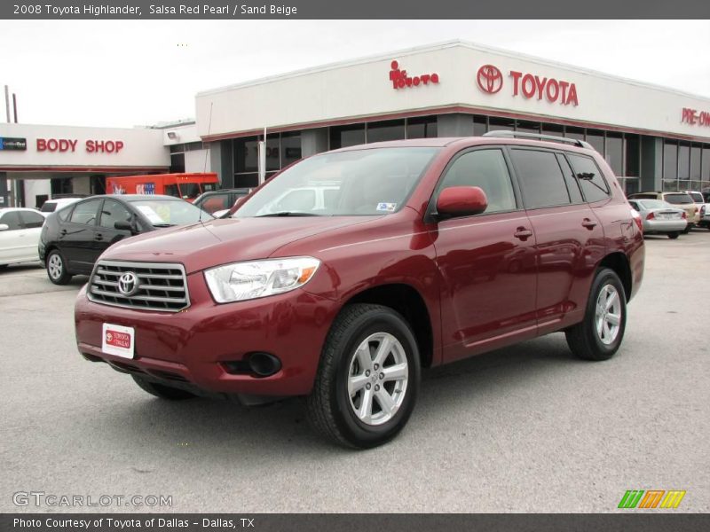 Salsa Red Pearl / Sand Beige 2008 Toyota Highlander