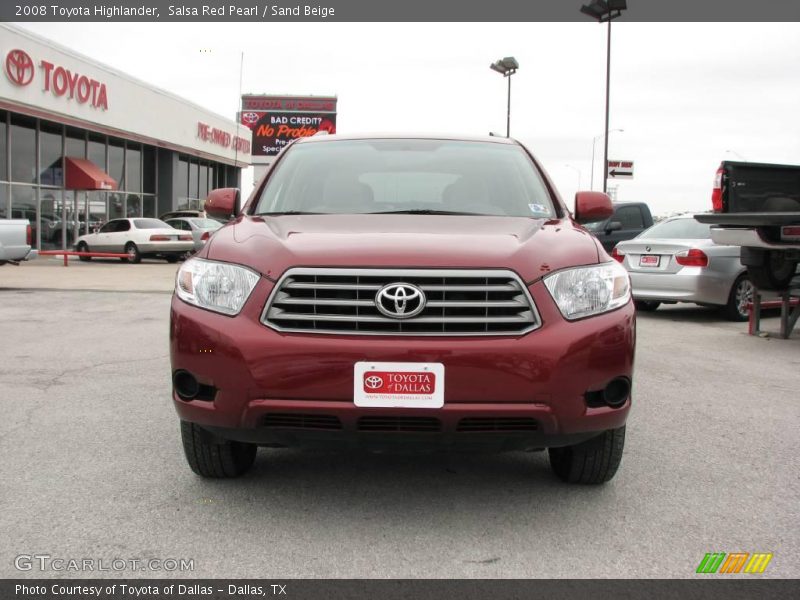 Salsa Red Pearl / Sand Beige 2008 Toyota Highlander