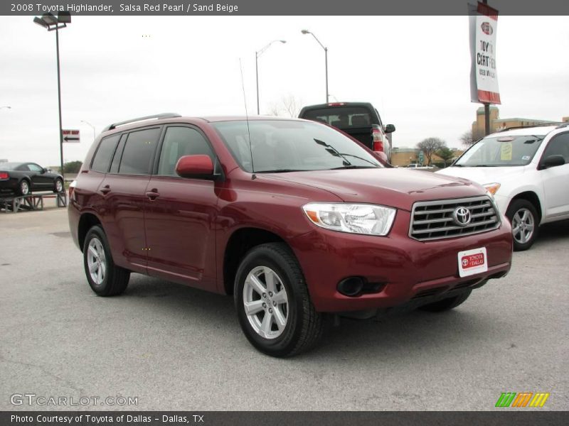 Salsa Red Pearl / Sand Beige 2008 Toyota Highlander