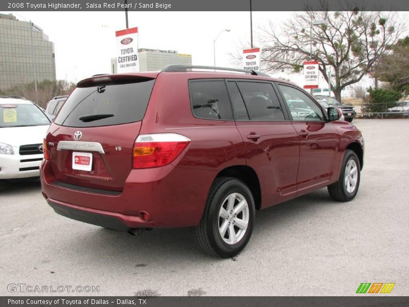 Salsa Red Pearl / Sand Beige 2008 Toyota Highlander