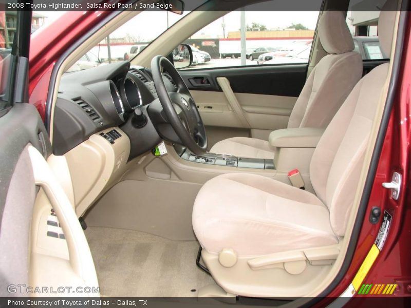 Salsa Red Pearl / Sand Beige 2008 Toyota Highlander