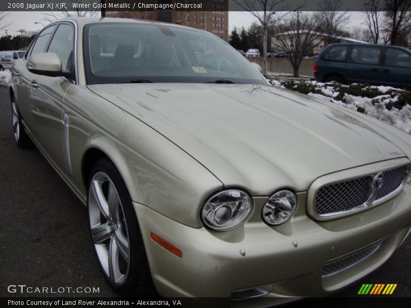 Winter Gold Metallic / Champagne/Charcoal 2008 Jaguar XJ XJR