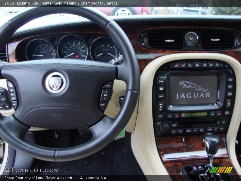 Winter Gold Metallic / Champagne/Charcoal 2008 Jaguar XJ XJR