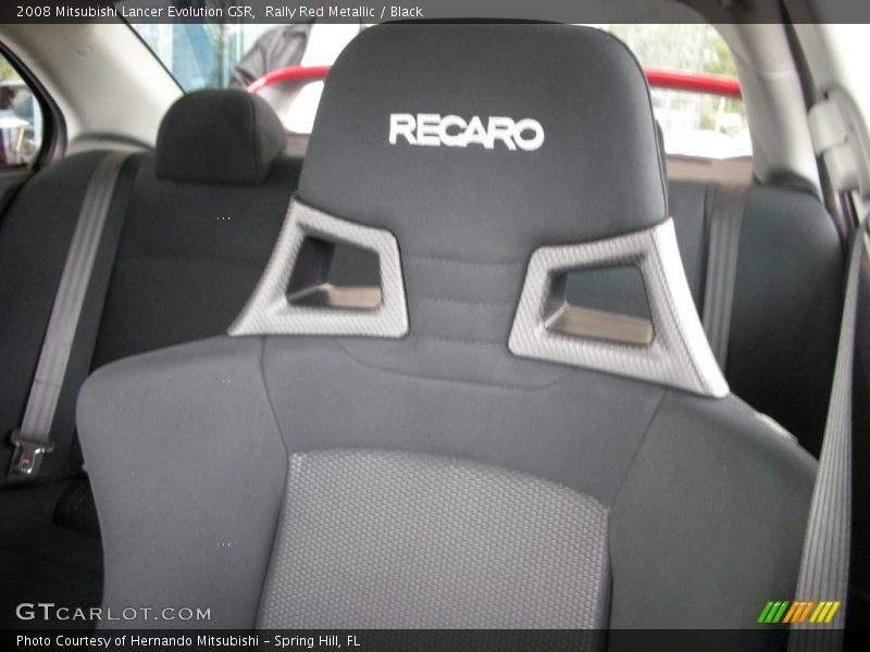 Rally Red Metallic / Black 2008 Mitsubishi Lancer Evolution GSR