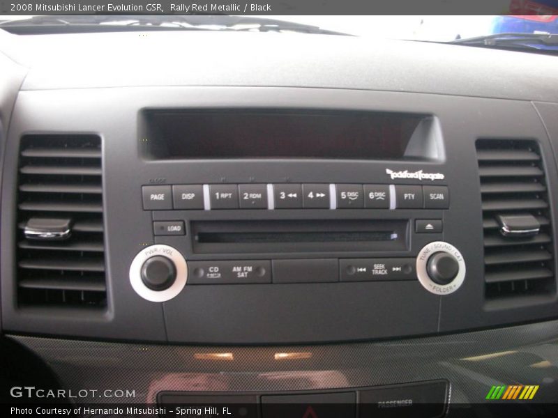 Rally Red Metallic / Black 2008 Mitsubishi Lancer Evolution GSR