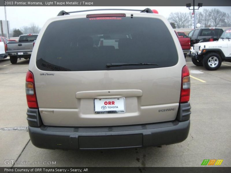 Light Taupe Metallic / Taupe 2003 Pontiac Montana