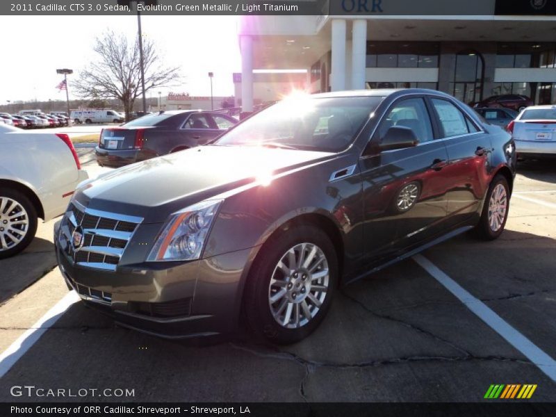 Evolution Green Metallic / Light Titanium 2011 Cadillac CTS 3.0 Sedan