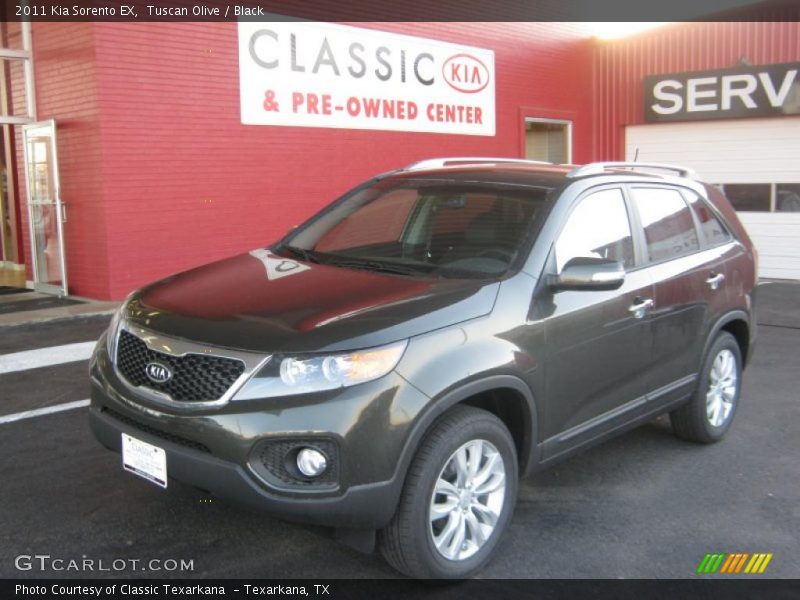 Tuscan Olive / Black 2011 Kia Sorento EX