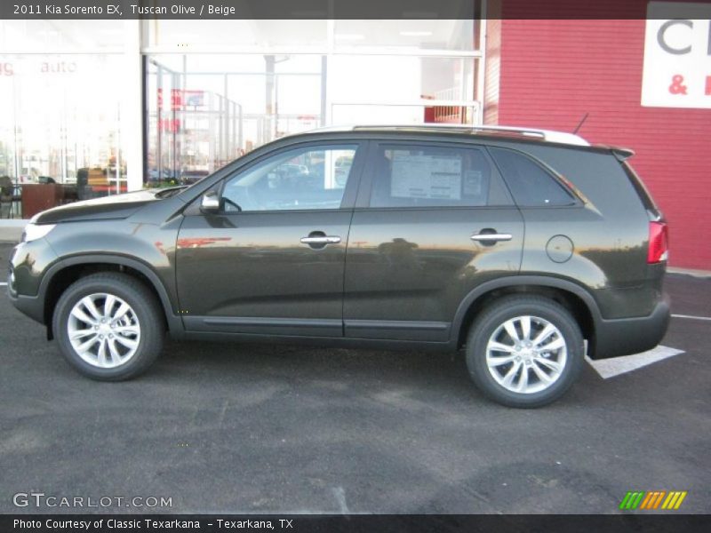 Tuscan Olive / Beige 2011 Kia Sorento EX