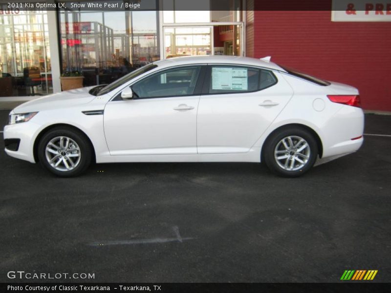 Snow White Pearl / Beige 2011 Kia Optima LX