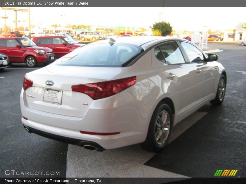 Snow White Pearl / Beige 2011 Kia Optima LX