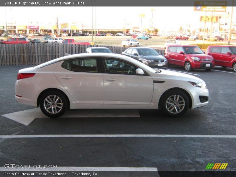 Snow White Pearl / Beige 2011 Kia Optima LX