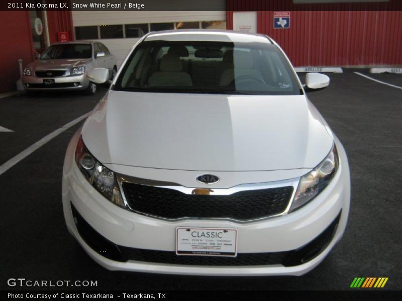 Snow White Pearl / Beige 2011 Kia Optima LX