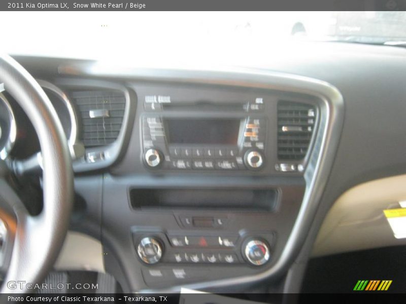 Snow White Pearl / Beige 2011 Kia Optima LX