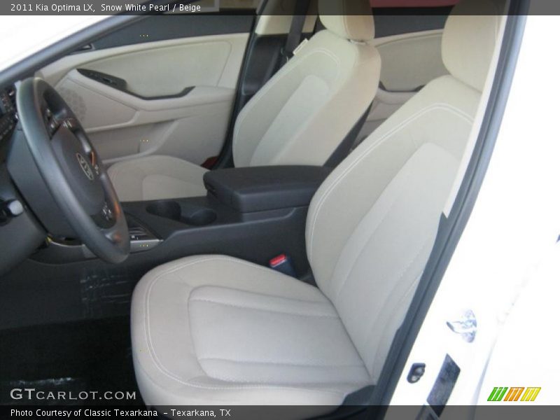 Snow White Pearl / Beige 2011 Kia Optima LX