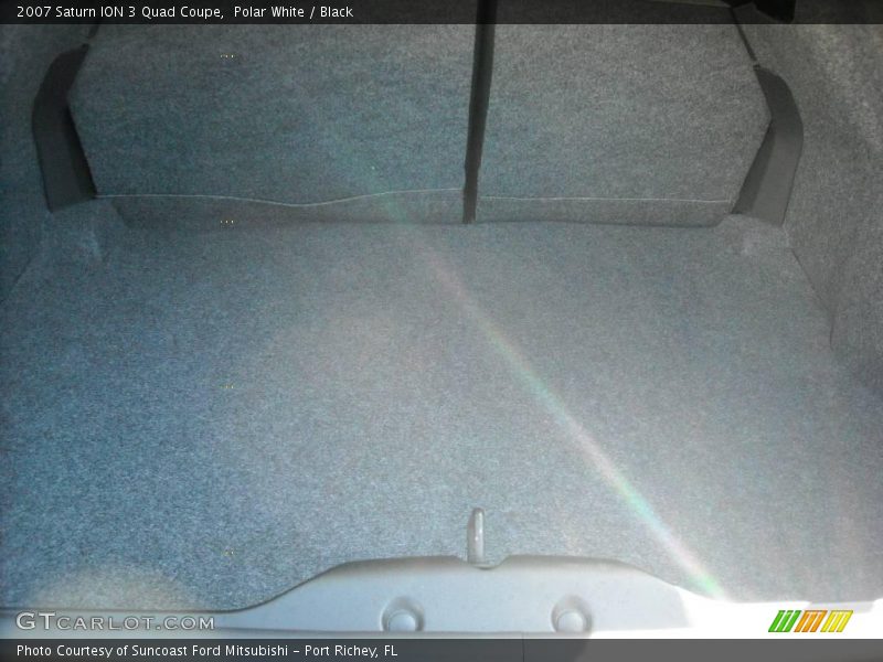 Polar White / Black 2007 Saturn ION 3 Quad Coupe