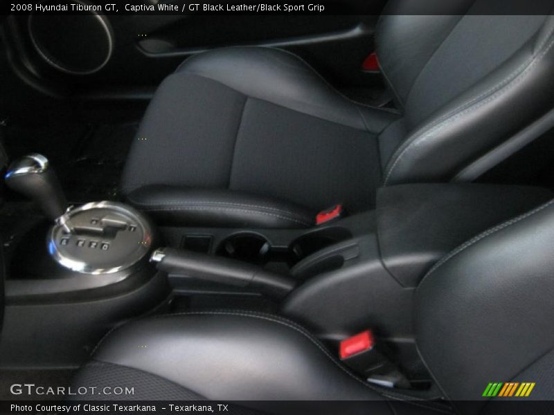 Captiva White / GT Black Leather/Black Sport Grip 2008 Hyundai Tiburon GT