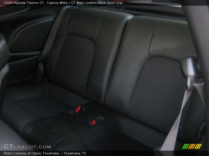 Captiva White / GT Black Leather/Black Sport Grip 2008 Hyundai Tiburon GT