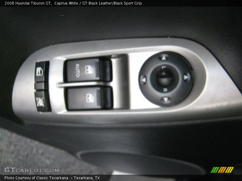 Captiva White / GT Black Leather/Black Sport Grip 2008 Hyundai Tiburon GT