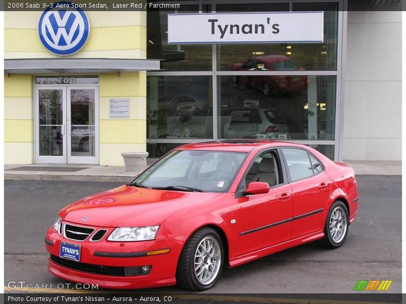 Laser Red / Parchment 2006 Saab 9-3 Aero Sport Sedan