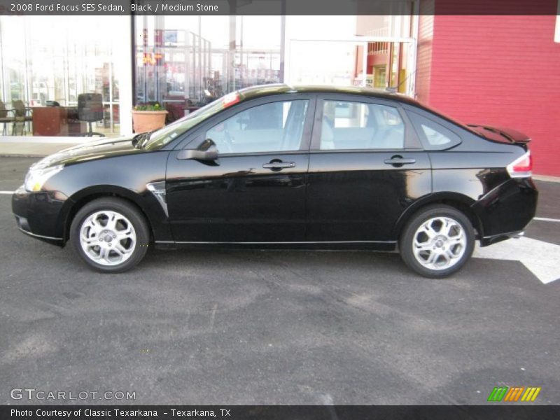 Black / Medium Stone 2008 Ford Focus SES Sedan