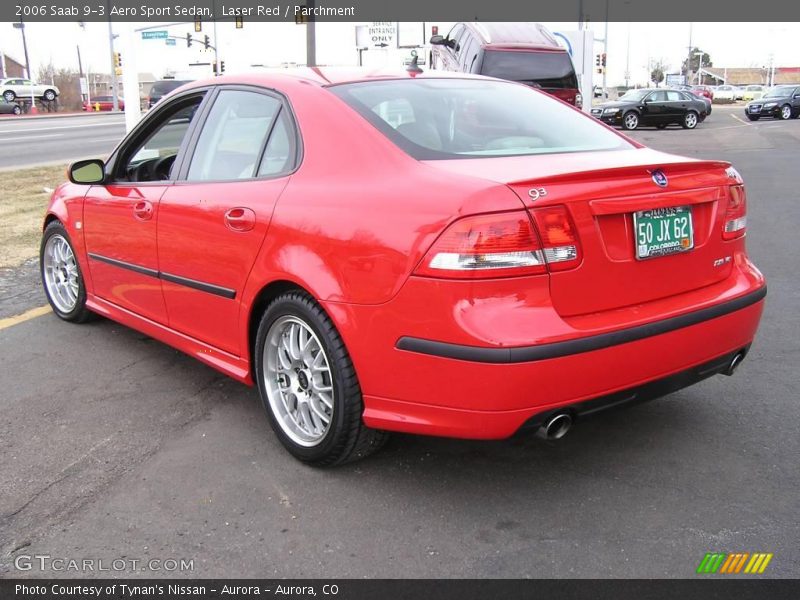 Laser Red / Parchment 2006 Saab 9-3 Aero Sport Sedan