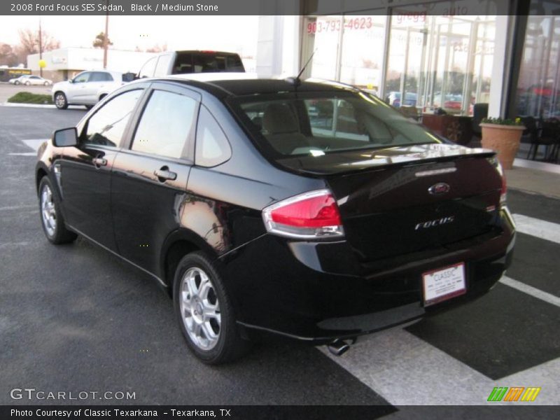 Black / Medium Stone 2008 Ford Focus SES Sedan