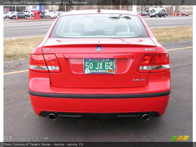 Laser Red / Parchment 2006 Saab 9-3 Aero Sport Sedan
