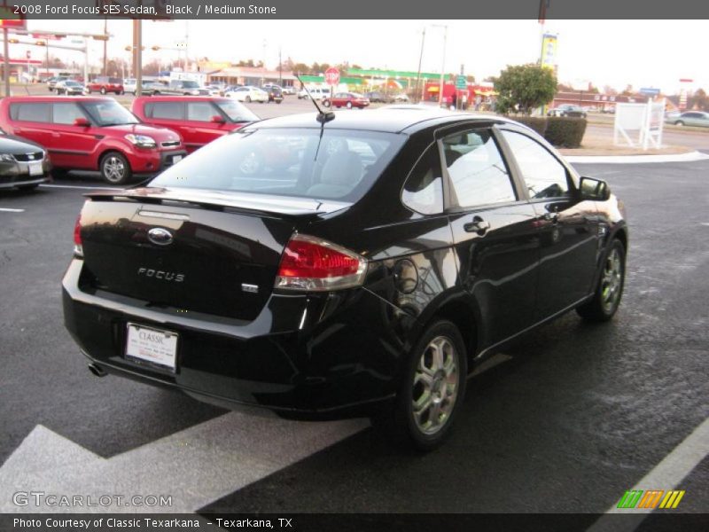 Black / Medium Stone 2008 Ford Focus SES Sedan