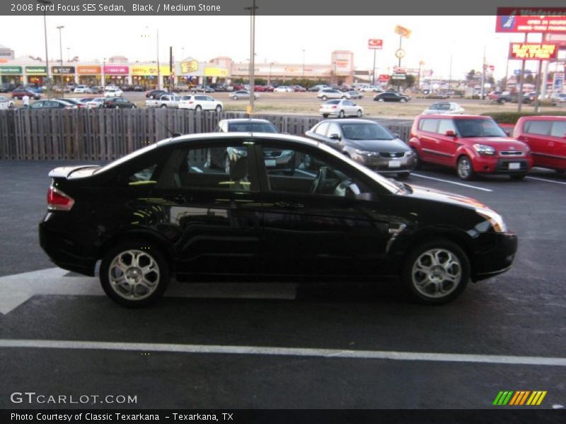 Black / Medium Stone 2008 Ford Focus SES Sedan