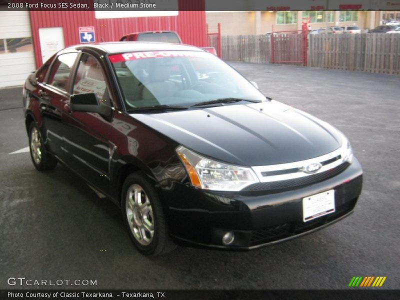 Black / Medium Stone 2008 Ford Focus SES Sedan