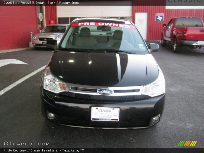 Black / Medium Stone 2008 Ford Focus SES Sedan