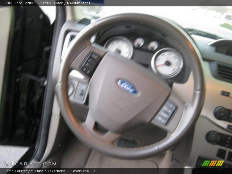 Black / Medium Stone 2008 Ford Focus SES Sedan