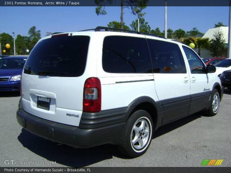 Arctic White / Taupe 2001 Pontiac Montana
