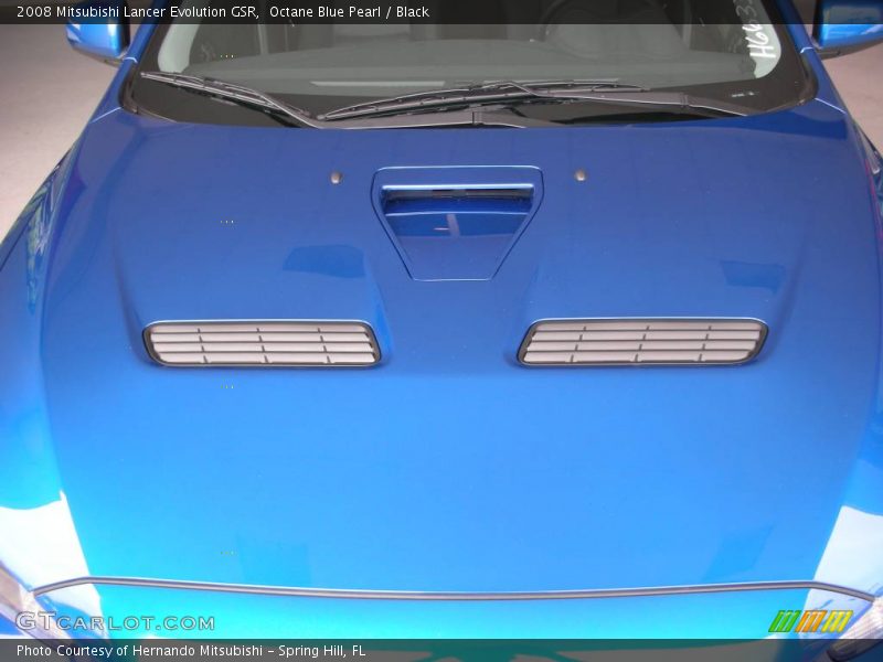 Octane Blue Pearl / Black 2008 Mitsubishi Lancer Evolution GSR