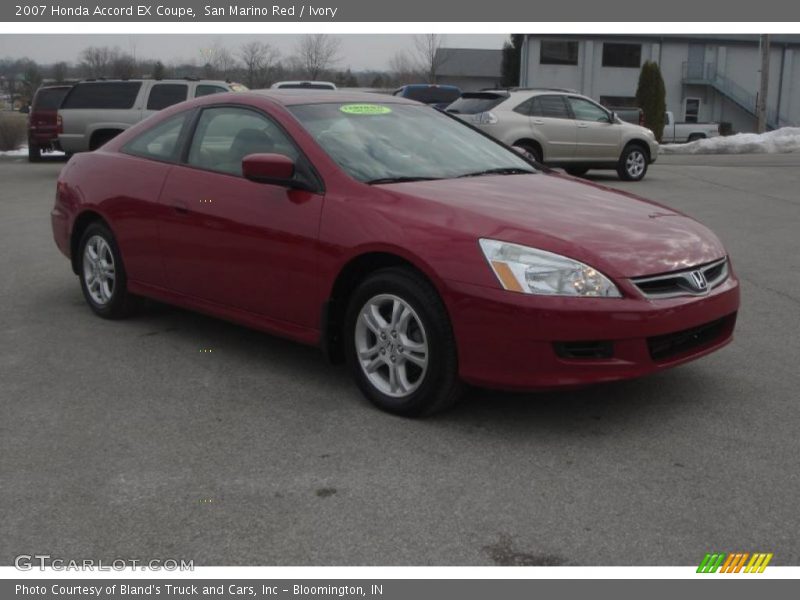 San Marino Red / Ivory 2007 Honda Accord EX Coupe