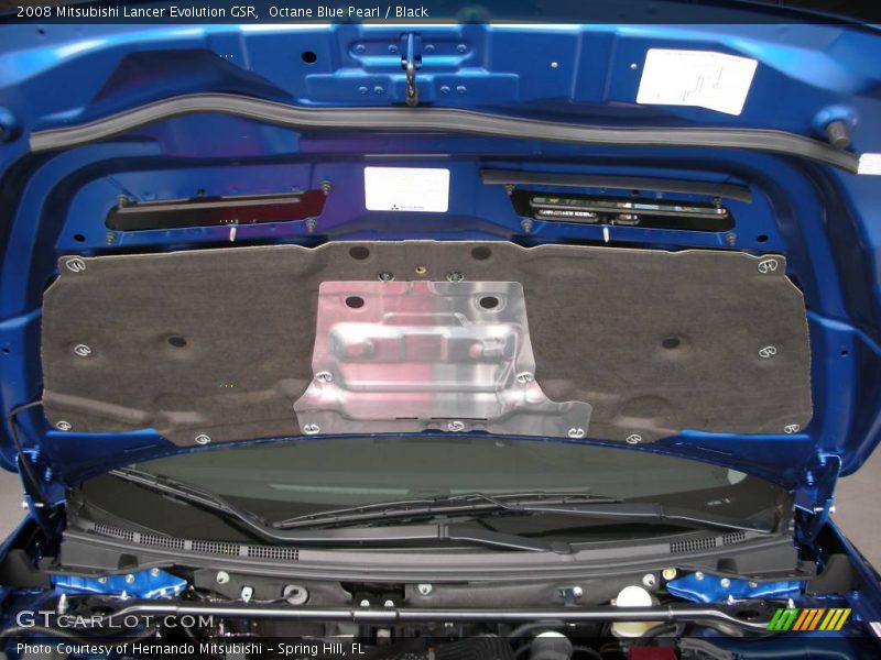 Octane Blue Pearl / Black 2008 Mitsubishi Lancer Evolution GSR