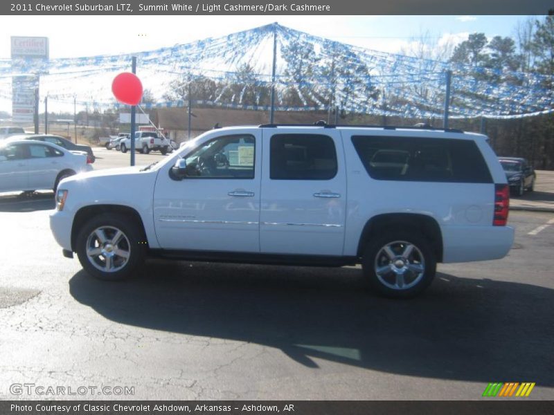 Summit White / Light Cashmere/Dark Cashmere 2011 Chevrolet Suburban LTZ